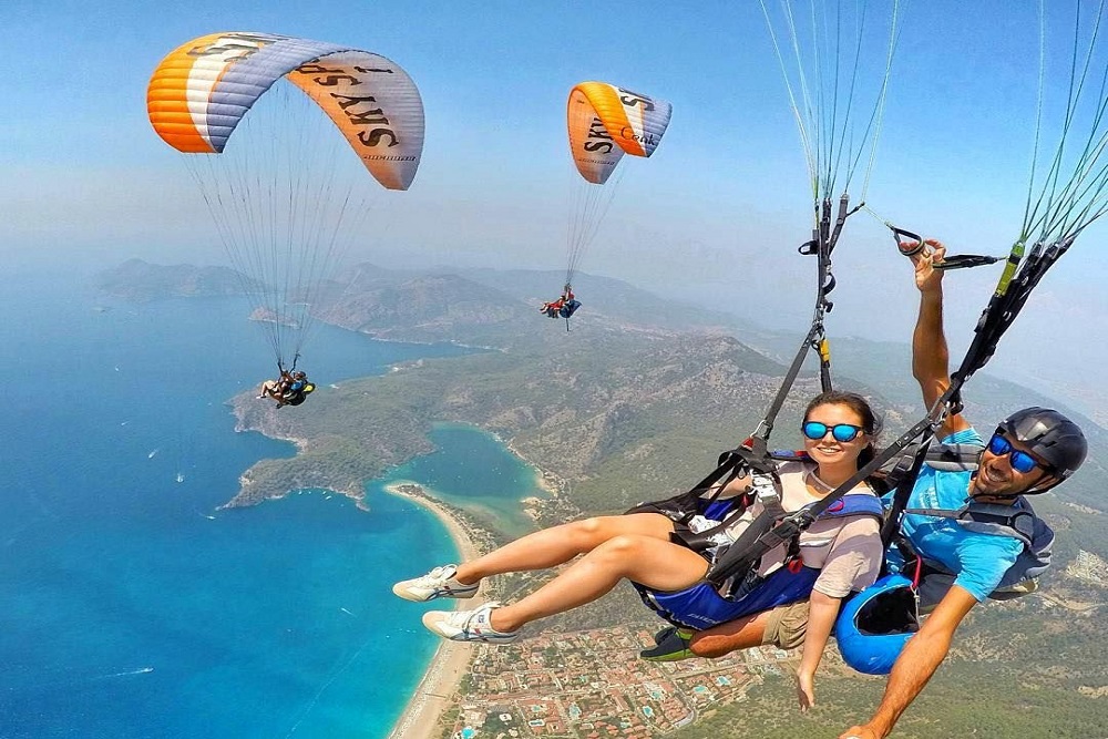 Alanya paragliding-activiteit